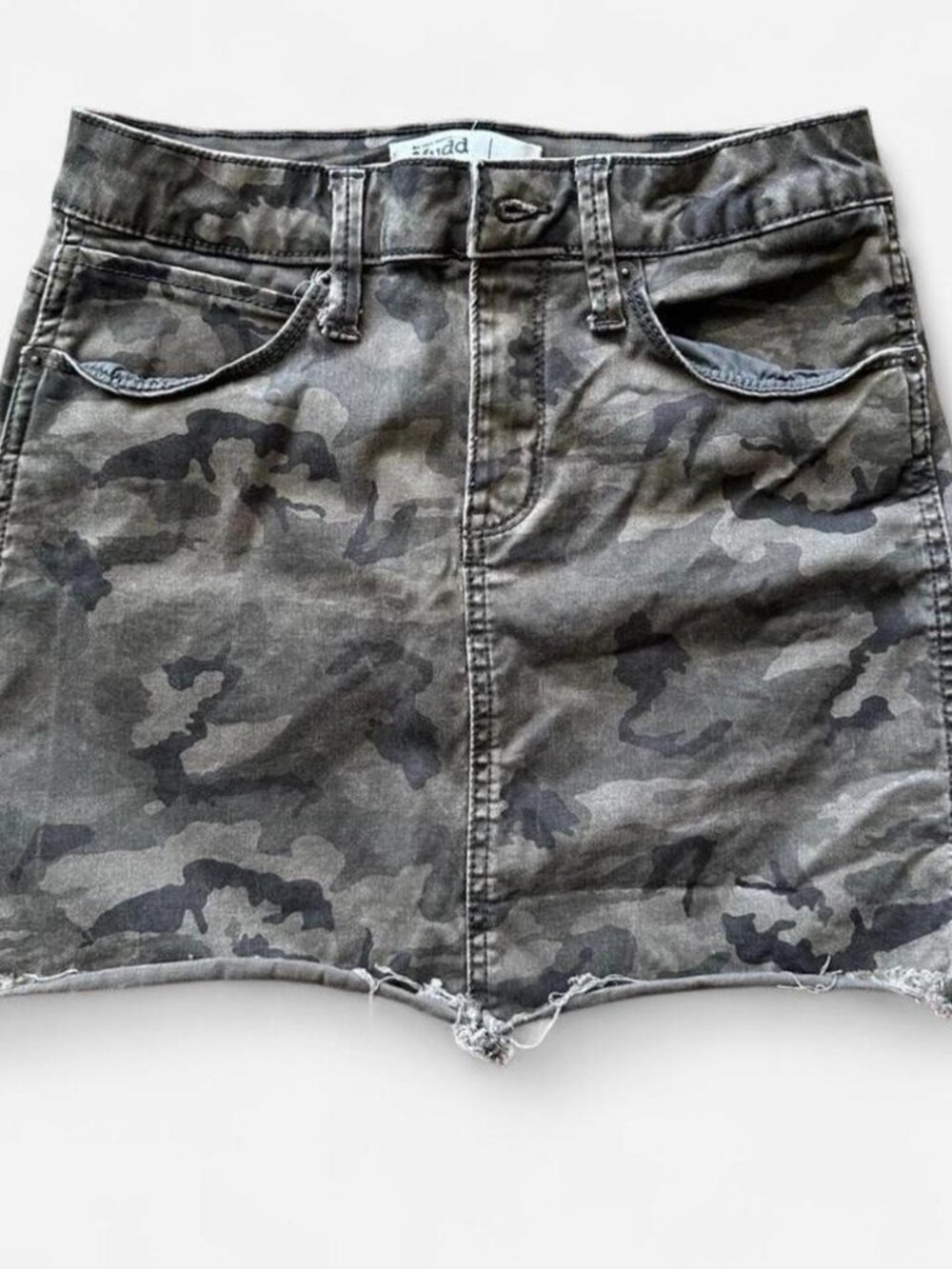 Mudd Camouflage Denim Mini Skirt - Size 3